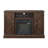 Farmhouse Classic Media TV Stand Entertainment Console For TV Up To 50" With 18" Electric Fireplace Insert With Open And Closed Storage Space, 47"W*15.5"D*30.75"H
