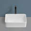 Lavabo de salle de bain rectangulaire en céramique blanche L 19 po Topcraft