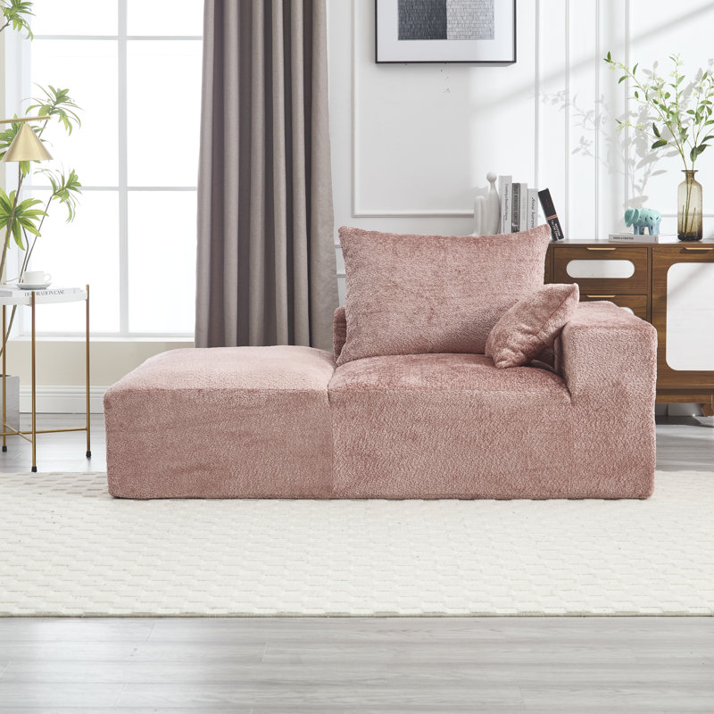 Canapé Boucle 67,72 "l, Bouclé rose