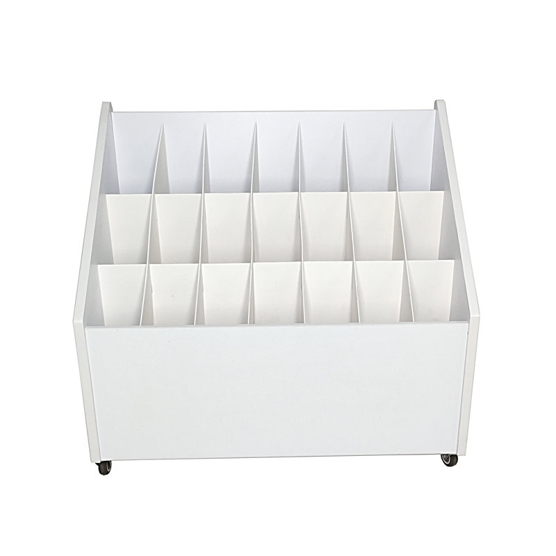 Organisateur de rangement pour dossiers à 21 fentes (4 po x 4,7 po)