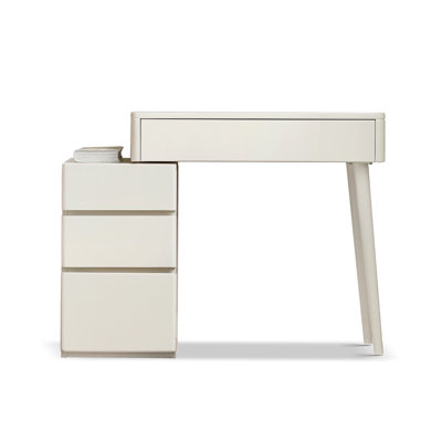 Bureau en bois blanc sans miroir 80Cm