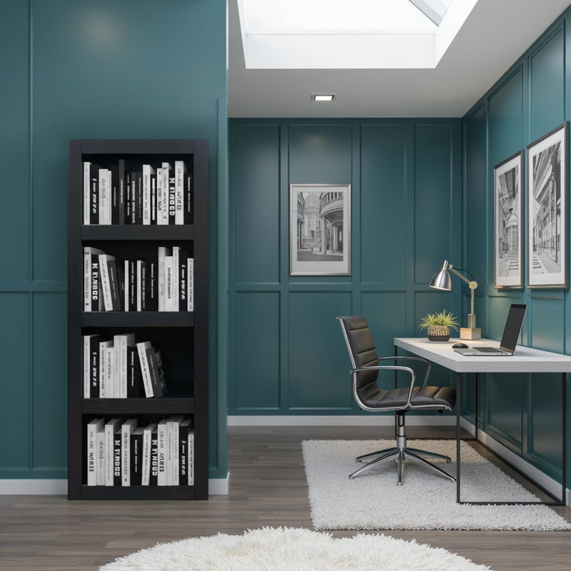 Pierpont Solid Wood 60 inch High Bookcase, No Assembly Required