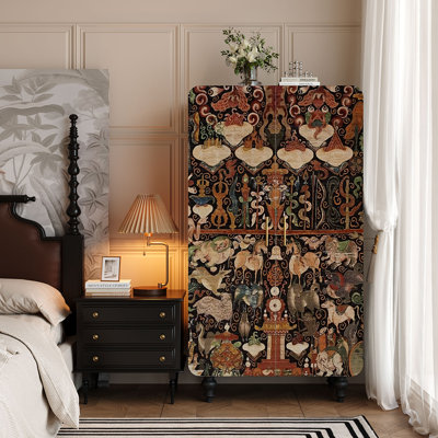 New Chinese-style retro wardrobe