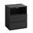 Black Nightstand Set Of 2 With Charging Station, Wooden Bedside Table With 2 Drawers-513397407