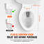 Siège de toilette allongé bidet électrique chauffant intelligent avec accoudoirs latéraux