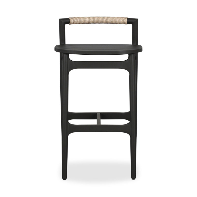 Tabouret d'extérieur en métal Baden - Bar blanc rétro, Bar