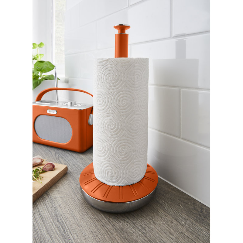 Swan Retro Towel Pole and Mug Tree, Orange