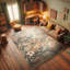 Machine Printed 114cm X 69cm Area Rug