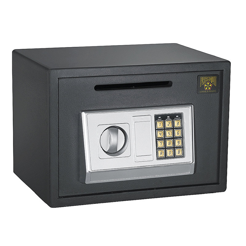 Drop Safe Electronic Safe Deposit Box with Keypad and 2 Manual Override Keys Deposit