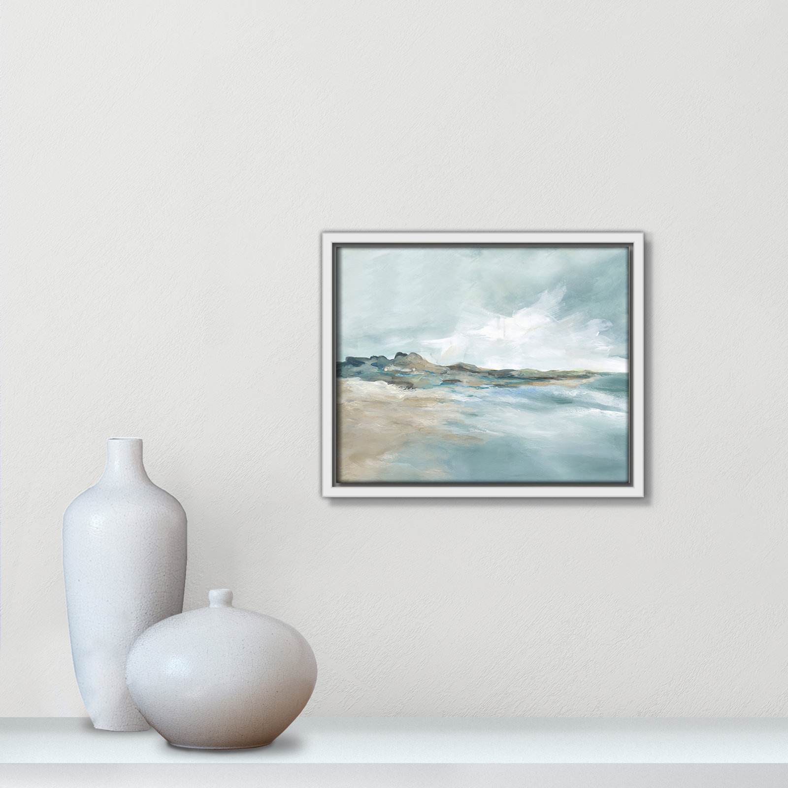Coralie "Sandpoint" Print by Carol Robinson, 9.5" H x 11.5" W, White