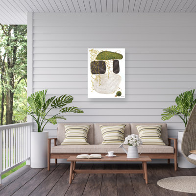 Jocelyn Benford Mossy Stones Outdoor  Canvas