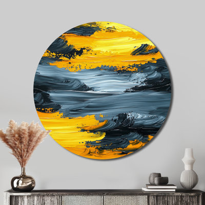 Aaliah - Fauvism Round Metal Wall Art
