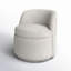 Fauteuil demi-tonneau pivotant Carmelo Estes-90557639