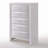 Ireland 5 Storage Drawers Chest, White Finish-1228124204