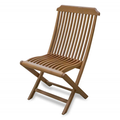 Chaise longue d'extérieur 24 po en bois massif brun