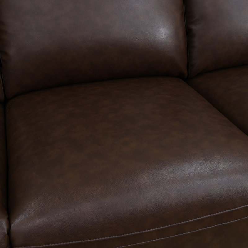 Ensemble de canapé inclinable électrique en cuir 3 pièces avec lumière DEL et port USB