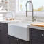 Fireclay 36" L X 20" W Farmhouse Kitchen Sink With Grid And Strainer