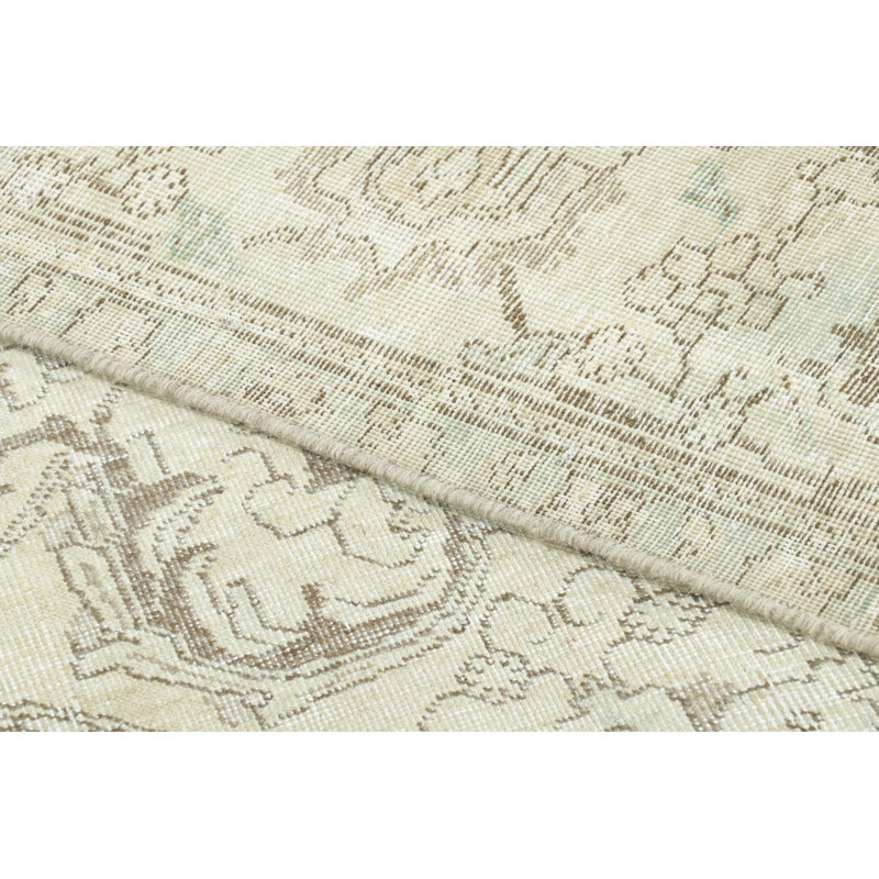 Distressed One-of-a-Kind 9'5X11'6 Hand Knotted Area Rug