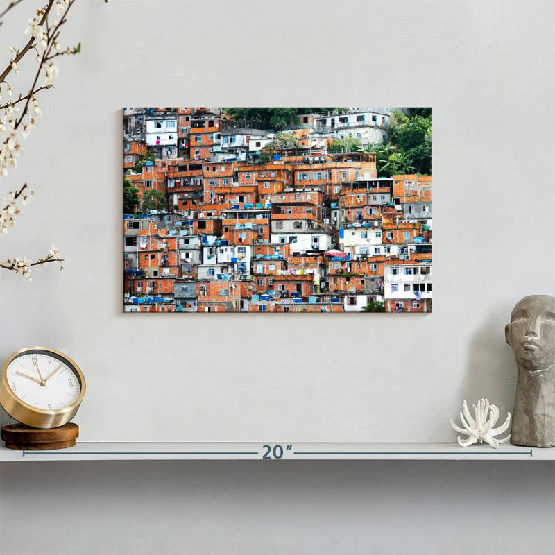 Favela In Rio, 8" H x 12" W