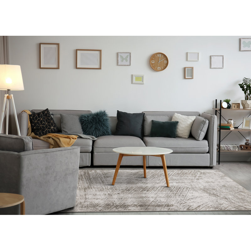 Tapis d'intérieur patiné de 5 pi x 8 pi (5 pi 3 po x 7 pi 7 po) Branch Branch, Rectangle 5 pi 3 po x 7 pi 7 po
