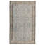 Tapis décoratif bleu clair en laine de conception unique noué à la main des années 1980 5 pi 4 po x 8 pi 10 po Devari