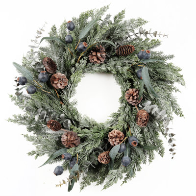 Eucalyptus Cedar Mixed Pine Wreath