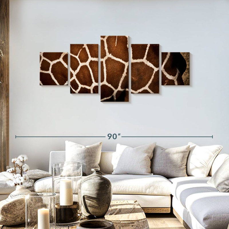Geometric Giraffe Abstract, 30" H x 68" W