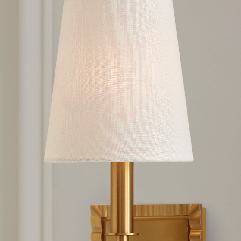 Baxley 1 - Light Armed Sconce, Burnished Brass