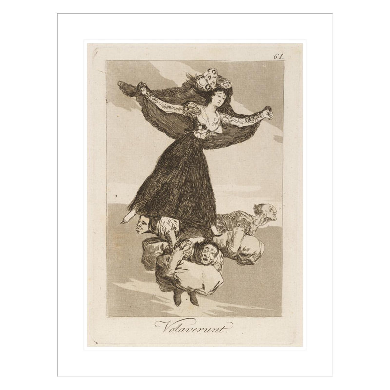 Volaverunt. (Ils ont volé.) Par Francisco de Goya, impression giclée encadrée, H 29,5 po x l 22,73 po