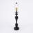 Matte Black Metal Tall Candlestick Table Lamp