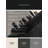 Machine Washable Paizlei Chicago Skyline Modern & Contemporary Geometric Rug in Gray – Black Binding-1462590820