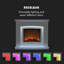 Klarstein 98.5cm W White Electric Fireplace