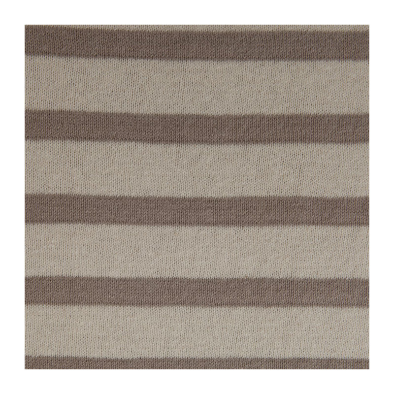 Beach Stripe Knitted Throw Blanket, Stone/Natural