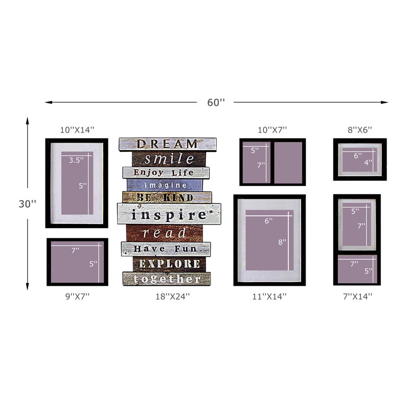 Cadre photo mural, Black-3