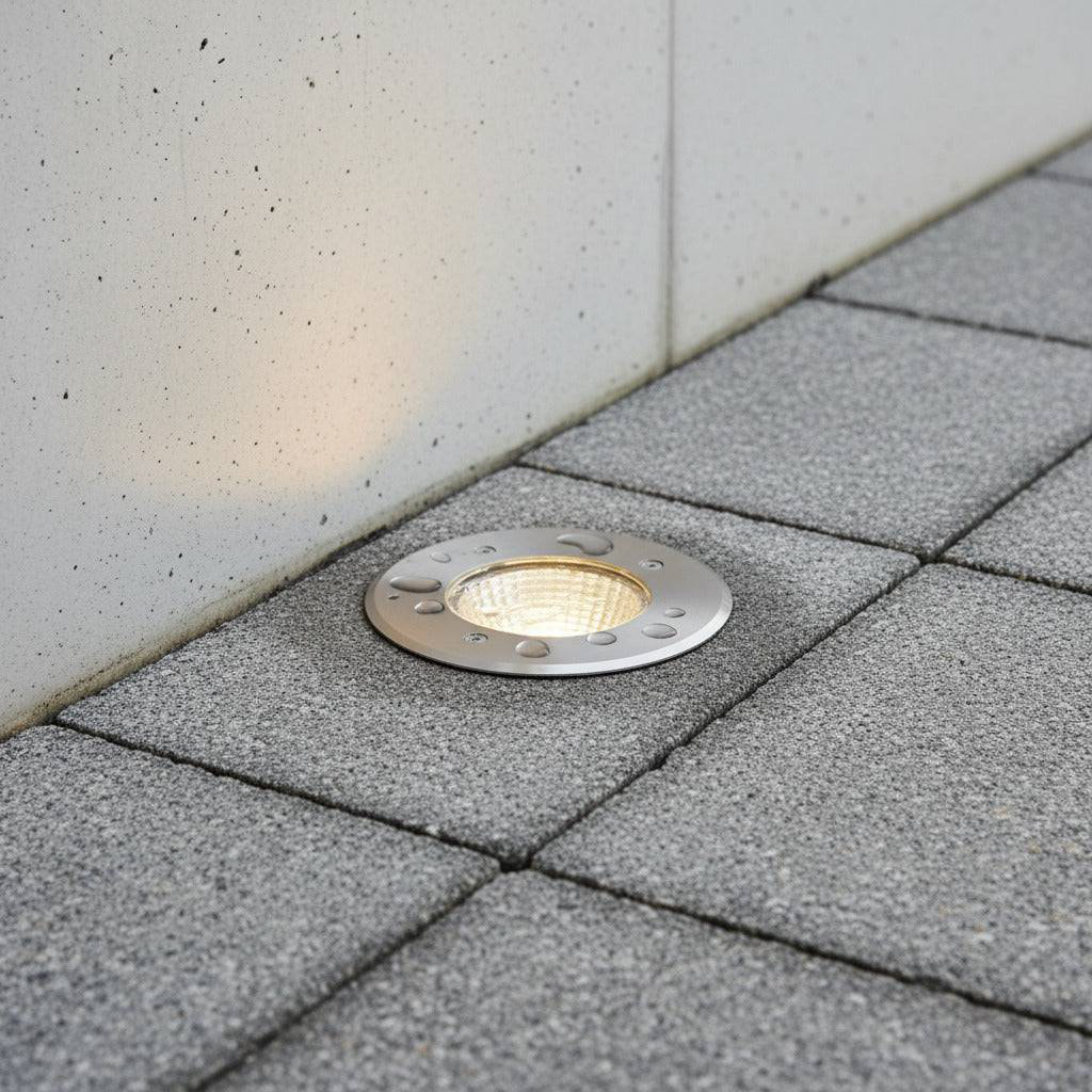 B&Q -  9 Watt Stainless Steel Outdoor Ground Lamp - Image 3