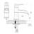 Waterfall Single Handle Stainless Steel Bathroom Faucet With Deckplate-103539570
