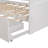 White Solid Wood Daybed with Trundle and Two Storage Drawers