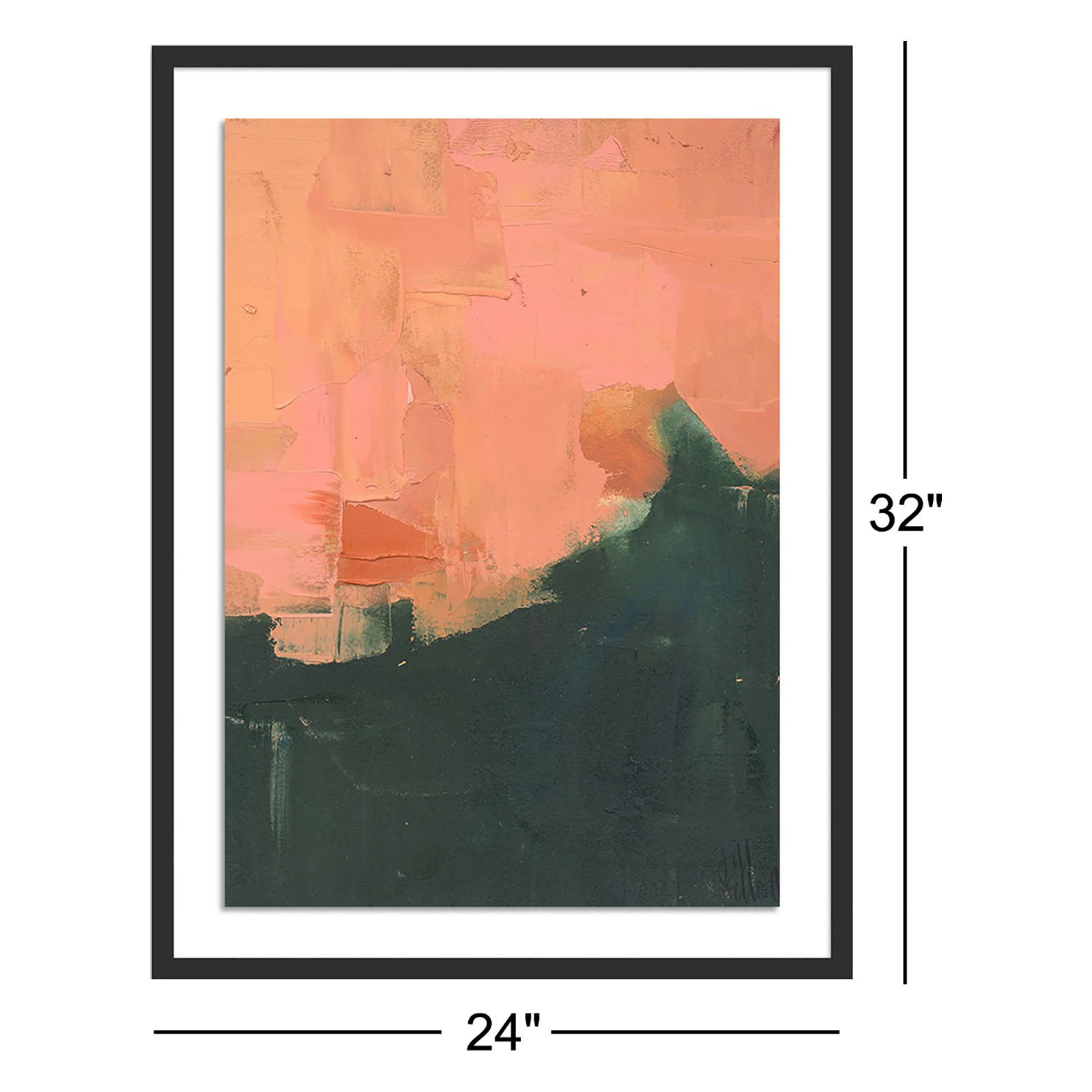 An Invitation by Jill Elliott, Black Floater Framed Canvas, 32" H x 24" W, Black
