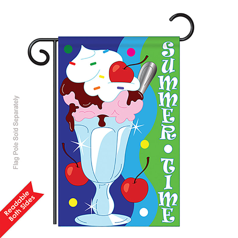 Drapeau de jardin à double face 13 po x 18,5 po Teterboro