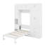 Lit escamotable simple avec casiers et armoires
