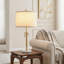 Ensemble de lampes de table 22 po Fruma, or luxueux, hauteur réglable, gradation à trois niveaux, abat-jour en tissu, convient au salon et à la chambre à coucher (ensemble de 2)-1547010856-1547010857