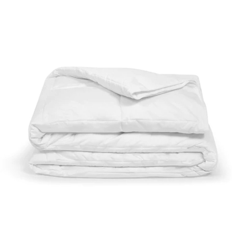 Édredon en coton brodé pré-rétréci Hokku Designs, blanc, Grand lit