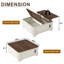Table basse 40 po, table basse de rangement en bois avec plateau relevable-1856100762-1856100760