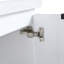 Meuble-lavabo luxueux avec portes à fermeture douce et deux petites tablettes de rangement, offrant commodité et style.-1466863470