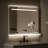 Led Lighted Fog-Free Mirror With Storage Shelf Wall-Mounted Waterproof