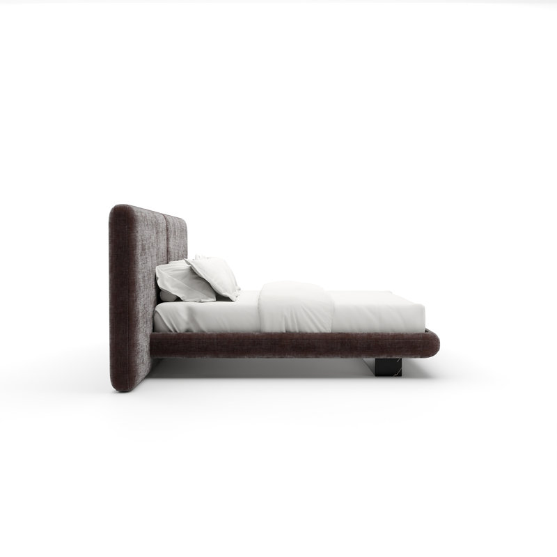 *Overlap Uph 2 Pnl Bed, Taupe, King