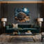 Faune Echidna, art mural sur toile noire-2008546080