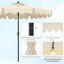Parasol de marché à 2 niveaux l 108 po Carmeletta-2129319300