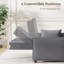 Canapé-lit inclinable en lin Modern-1731996361