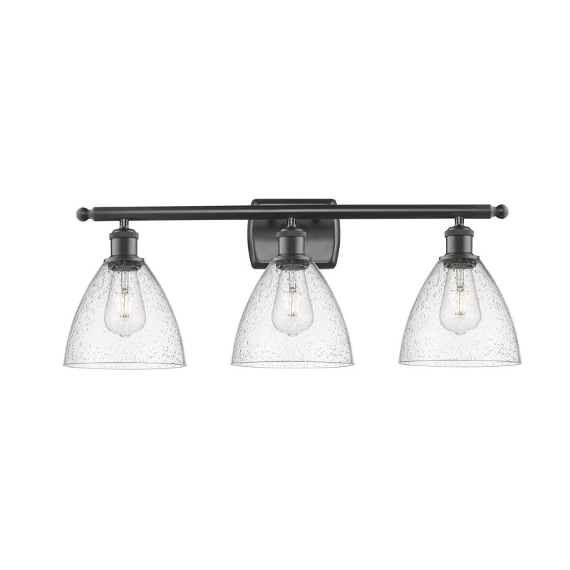 Éclairage pour meuble-lavabo 3 lumières Shauna, Incandescente, Bronze huilé